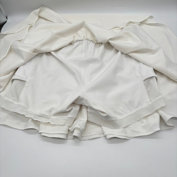 New Without Tag Lululemon Narrow Waistband Tennis Skirt- White Size 6 - Picture 11 of 15